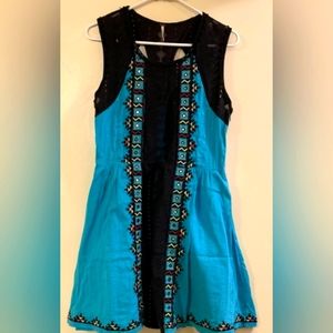 FREE PEOPLE : Water Lilly dress turquoise